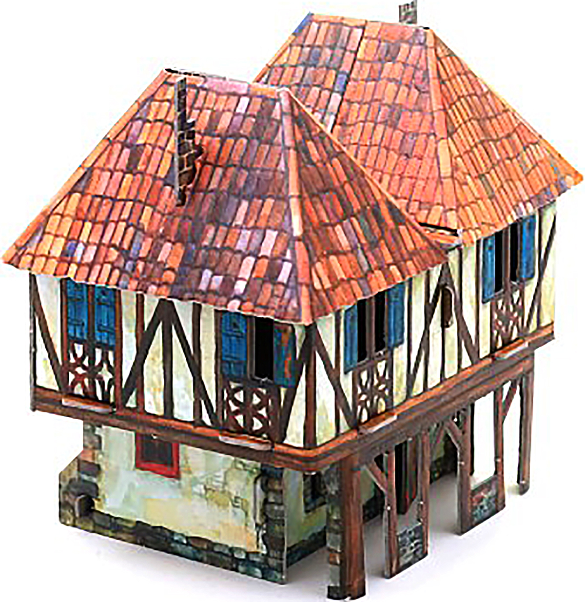 3D Puzzle KARTONMODELLBAU Papier Modell Geschenk Idee Spielzeug Bürgerhaus Neu